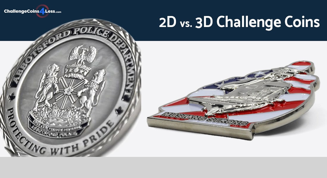 2D and 3D challenge coins